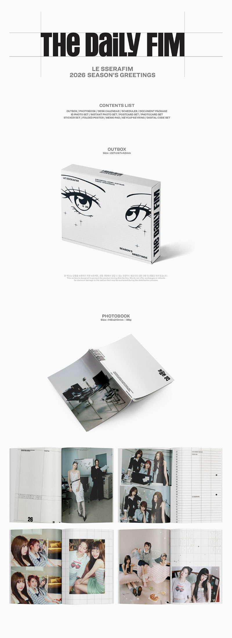 LE SSERAFIM - 2026 SEASON'S GREETINGS + POB Weverse shop - Image 3