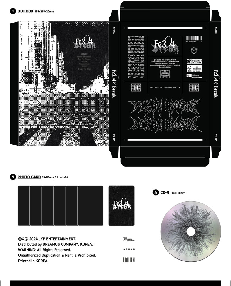 NMIXX - Fe3O4: BREAK официален албум (Poster Ver.) - Image 3