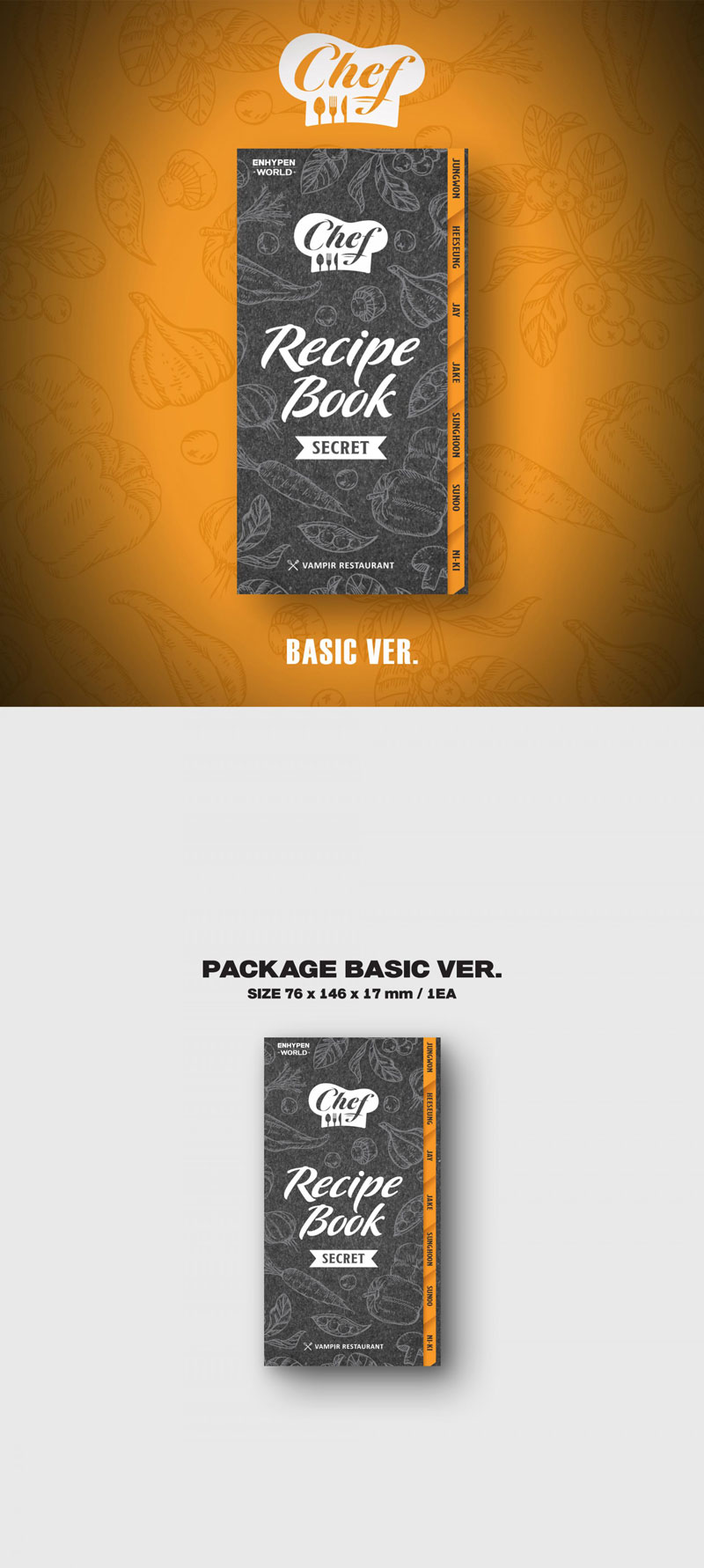 ENHYPEN WORLD COUPON CARD COLLECTION (CHEF BASIC ver.) - Image 2
