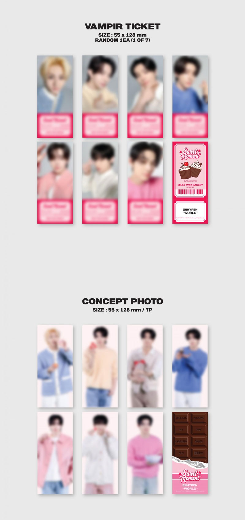 ENHYPEN WORLD COUPON CARD COLLECTION (SWEET MOMENT BASIC ver.) - Image 4