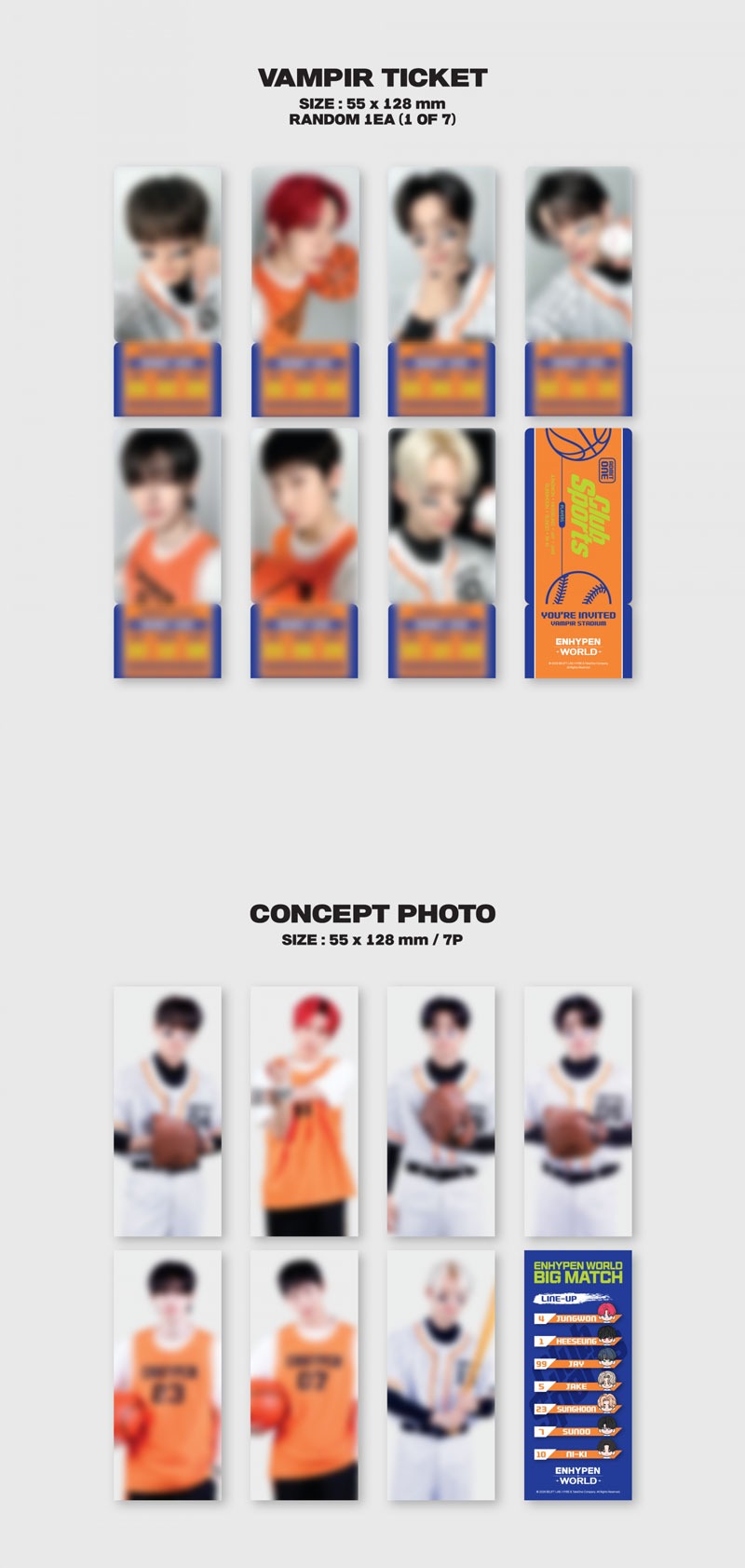 ENHYPEN WORLD COUPON CARD COLLECTION (CLUB SPORTS BASIC ver.) - Image 4