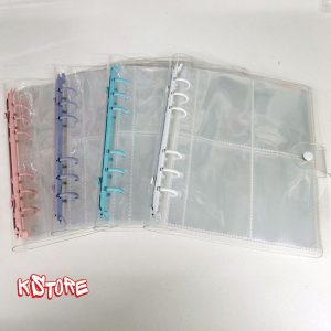Binder за фотокартички - 4 цвята - прозрачен (20 листа - 160 джобчета)