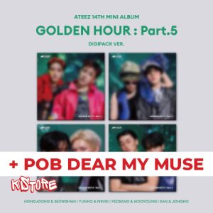 ATEEZ - 14ти мини албум [GOLDEN HOUR : Part.5] (DIGIPACK UNIT VER.) + POB DEAR MY MUSE