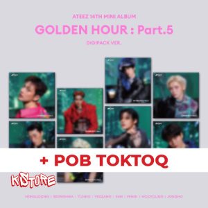 (избор) ATEEZ - 14ти мини албум [GOLDEN HOUR : Part.5] (DIGIPACK VER.) + POB TOKTOQ