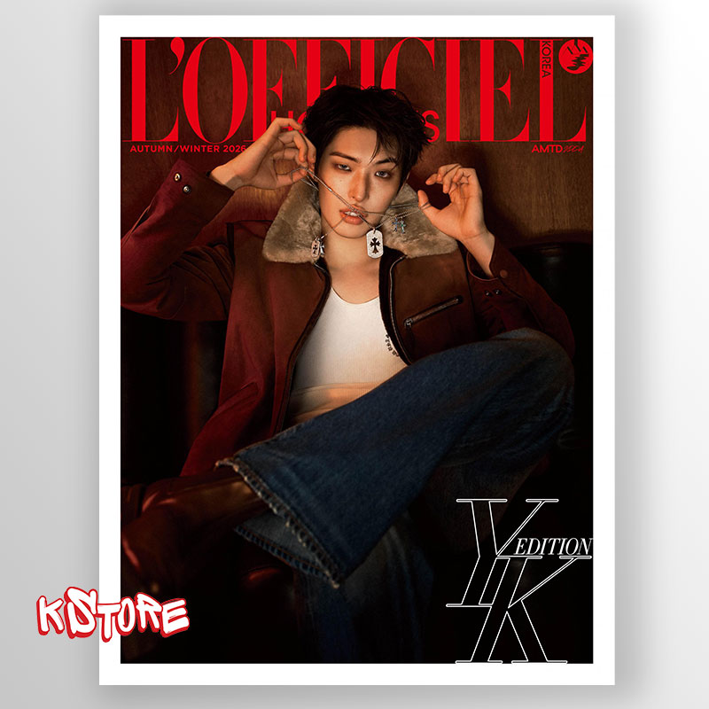 L'OFFICIEL HOMMES 2026 FW (Корица ATEEZ MINGI)