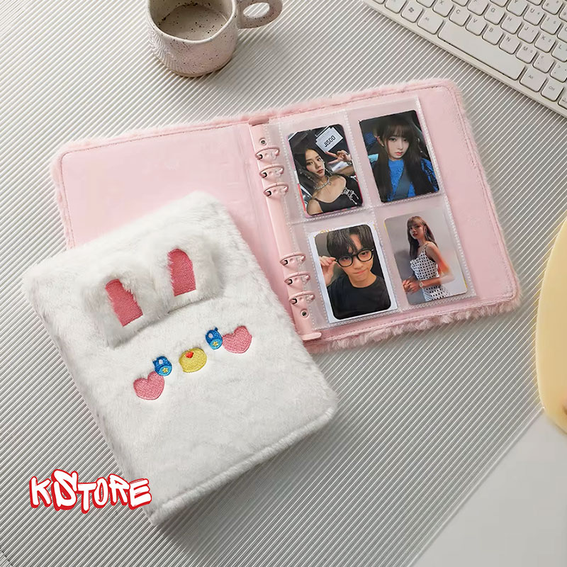BINDER fluffy White за фотокартички (20 листа - 160 джобчета)